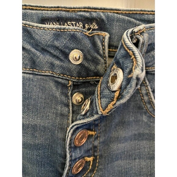 VanillaStar Girls Denim Jeans Sz.12 Button Front Jeans - Picture 3 of 4